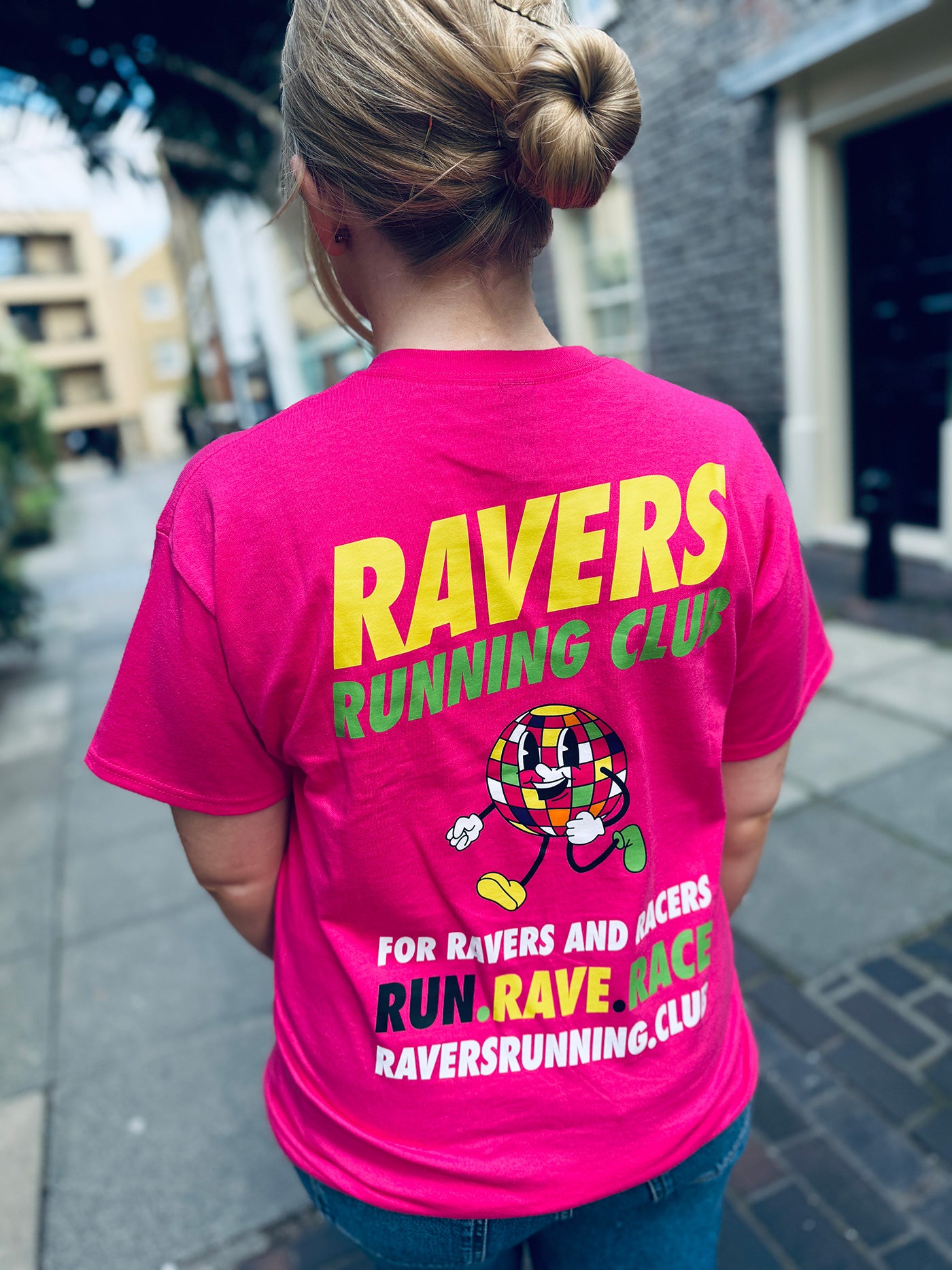 Fuchsia Disco Ball Raving T Shirt (Unisex)