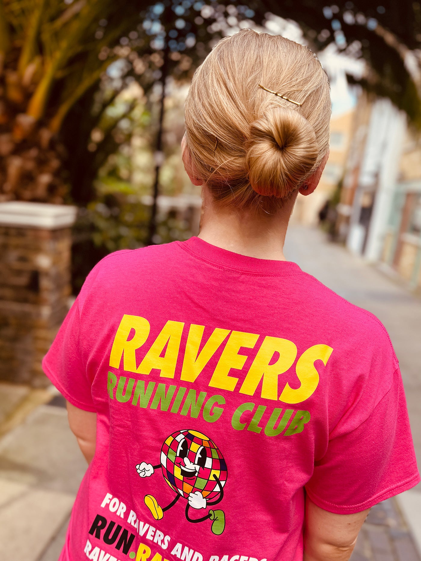 Fuchsia Disco Ball Raving T Shirt (Unisex)