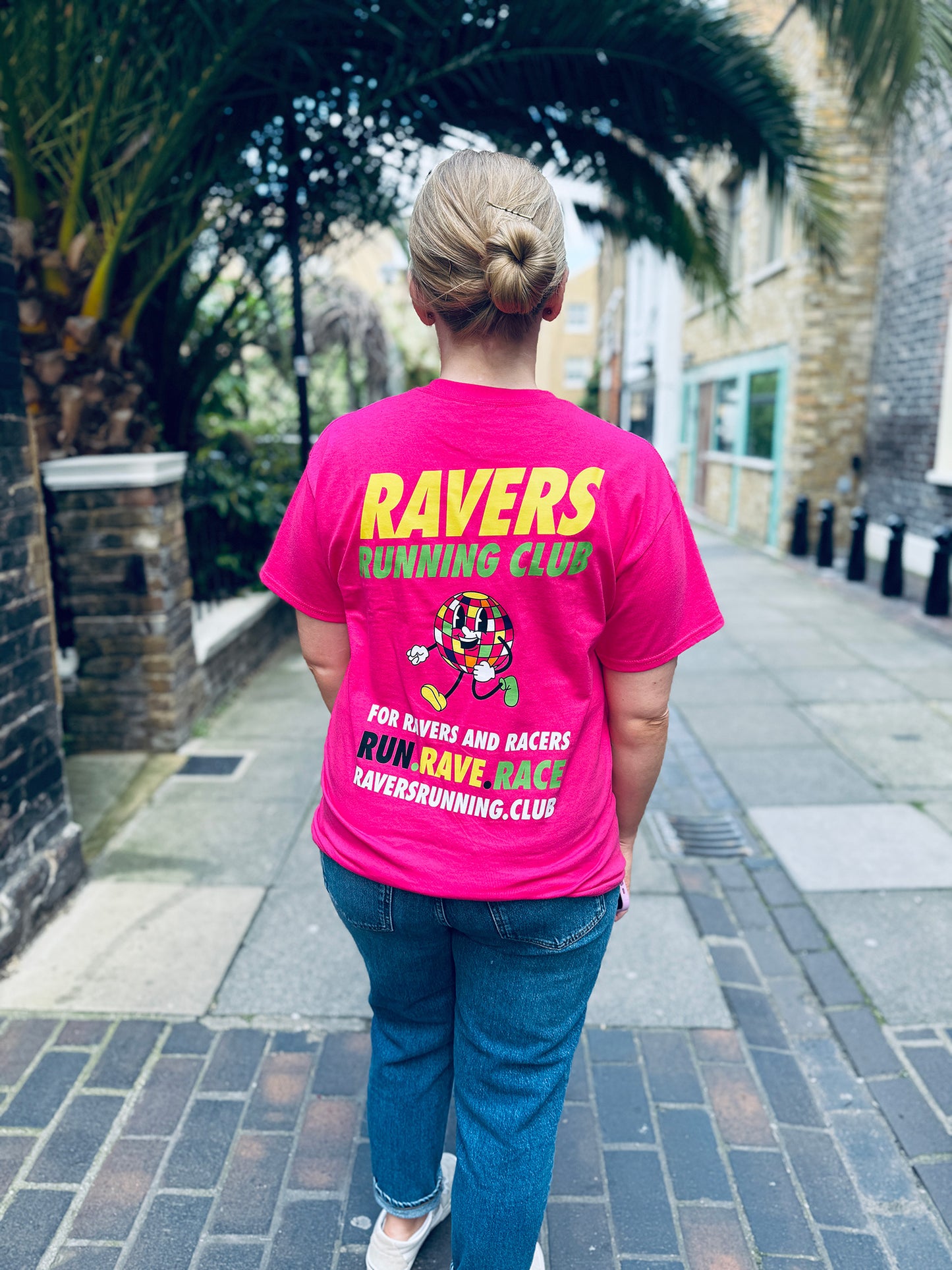 Fuchsia Disco Ball Raving T Shirt (Unisex)
