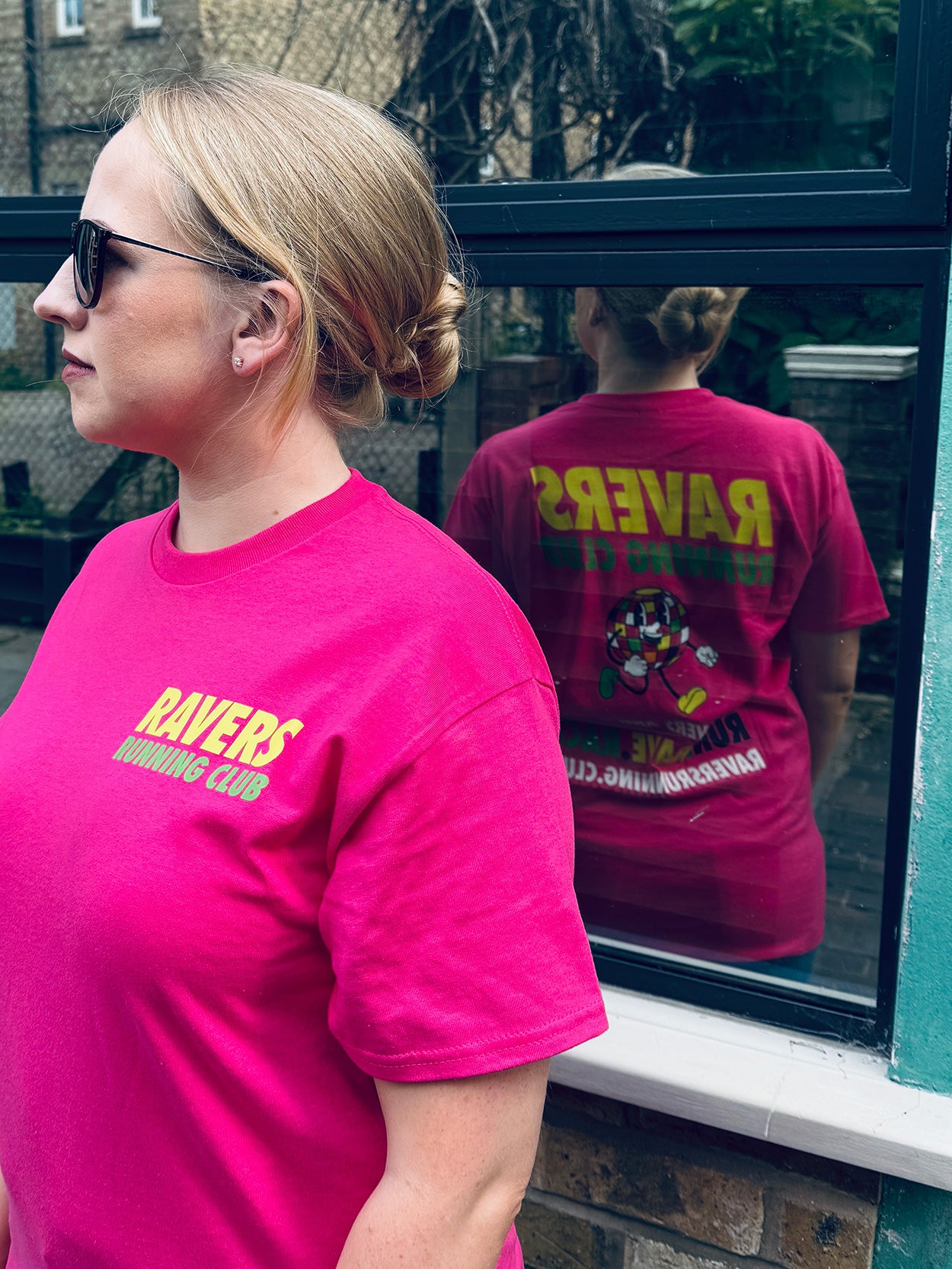 Fuchsia Disco Ball Raving T Shirt (Unisex)