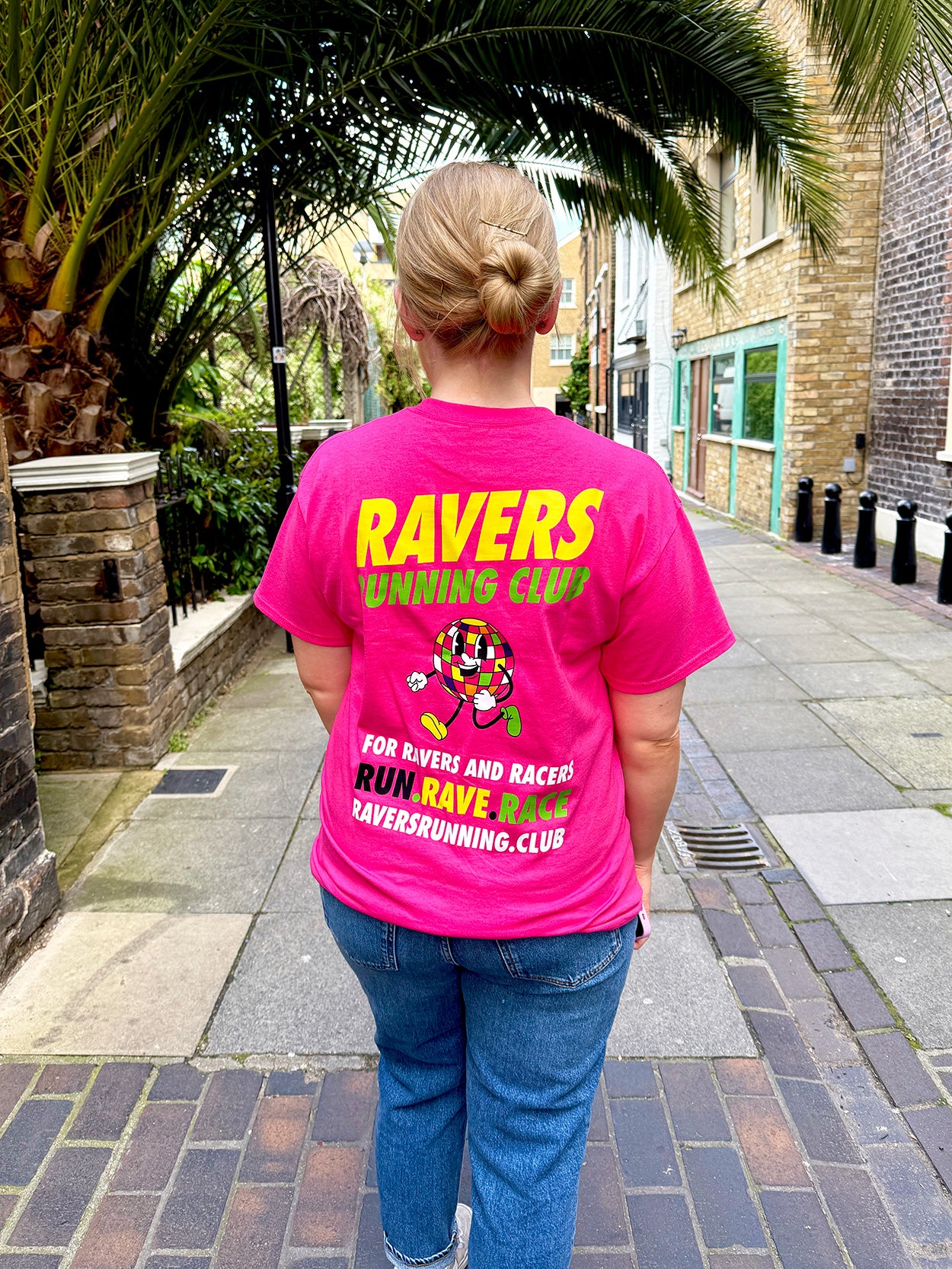 Fuchsia Disco Ball Raving T Shirt (Unisex)
