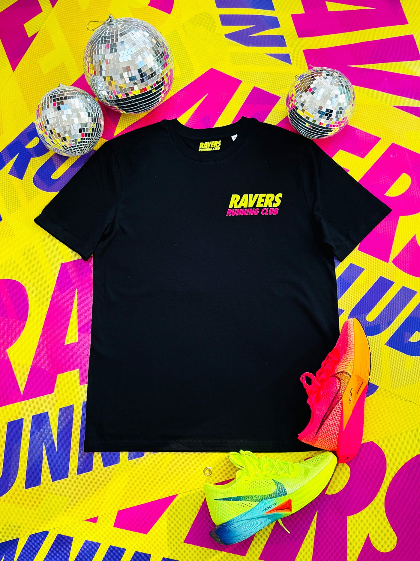 Black Run Rave Race Raving T Shirt (Unisex)