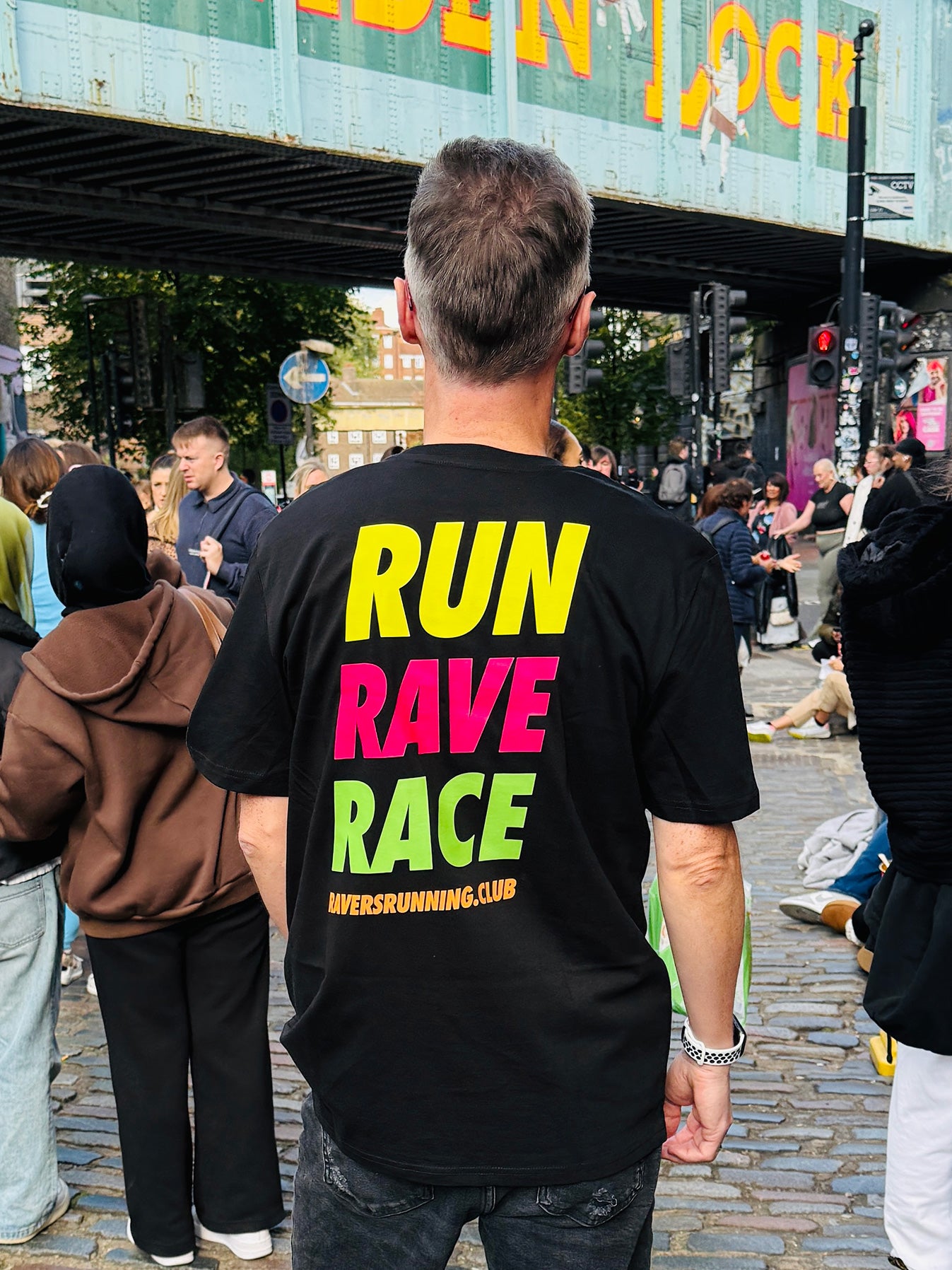 Black Run Rave Race Raving T Shirt (Unisex)