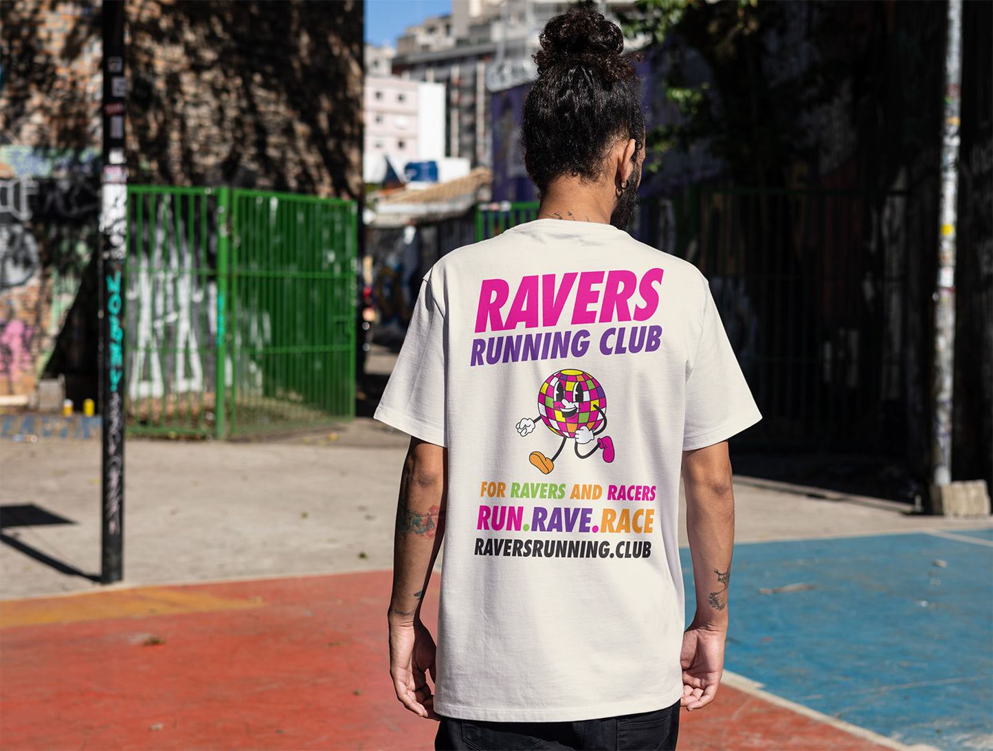 Vintage White Disco Ball Raving T Shirt (Unisex)