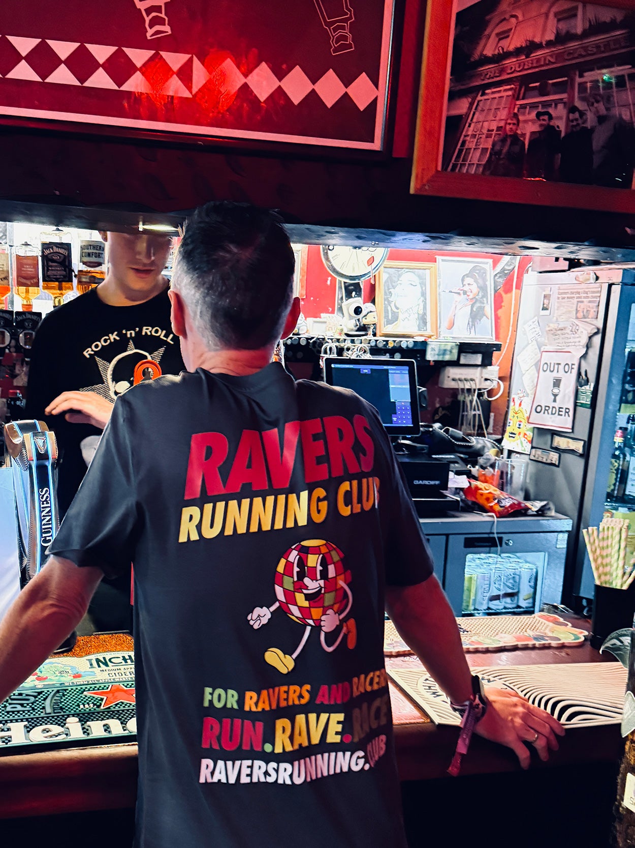 Anthracite Disco Ball Raving T Shirt (Unisex)