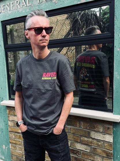 Anthracite Disco Ball Raving T Shirt (Unisex)