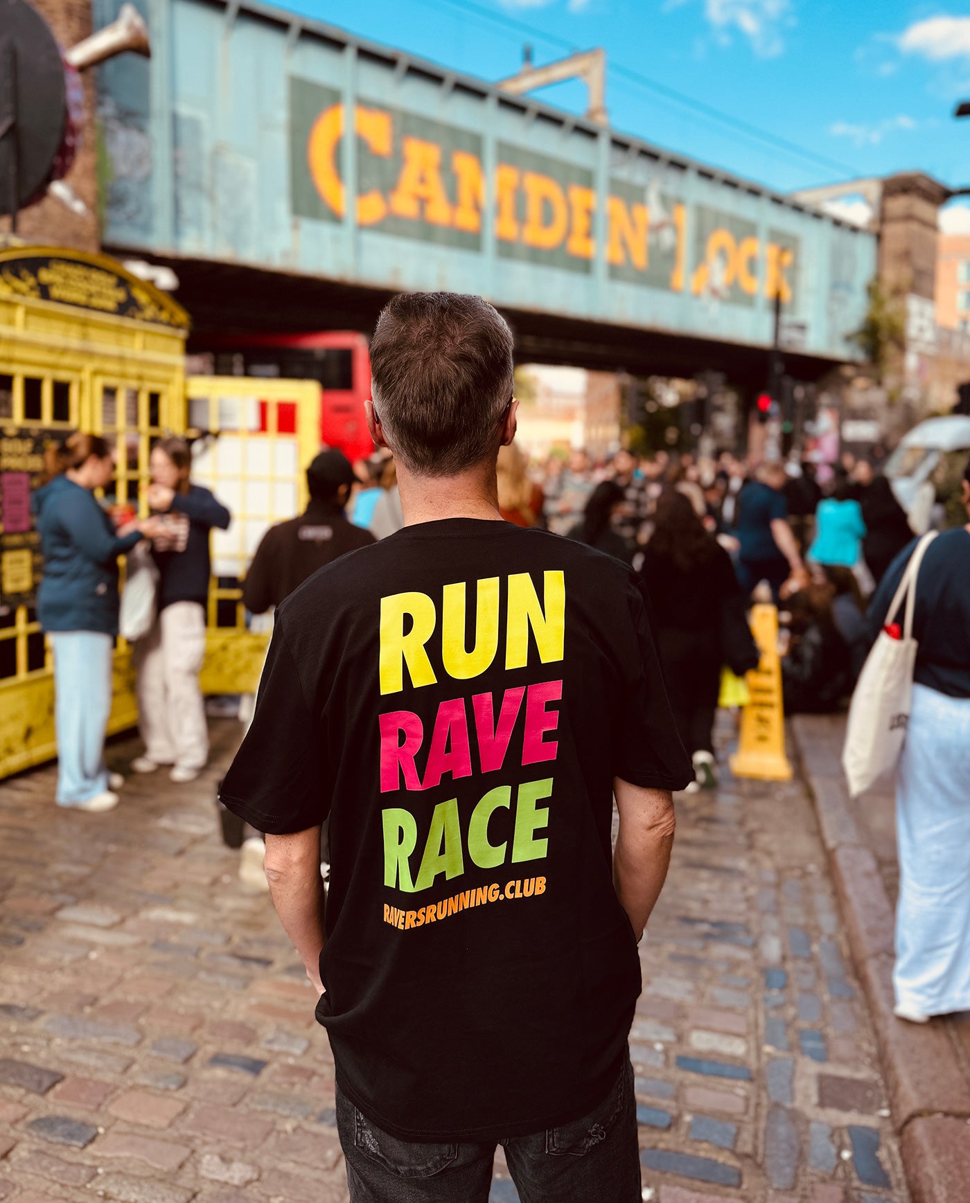 Black Run Rave Race Raving T Shirt (Unisex)