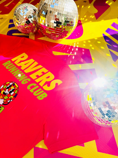 Hot Pink Disco Ball Sports T Shirt (Unisex)
