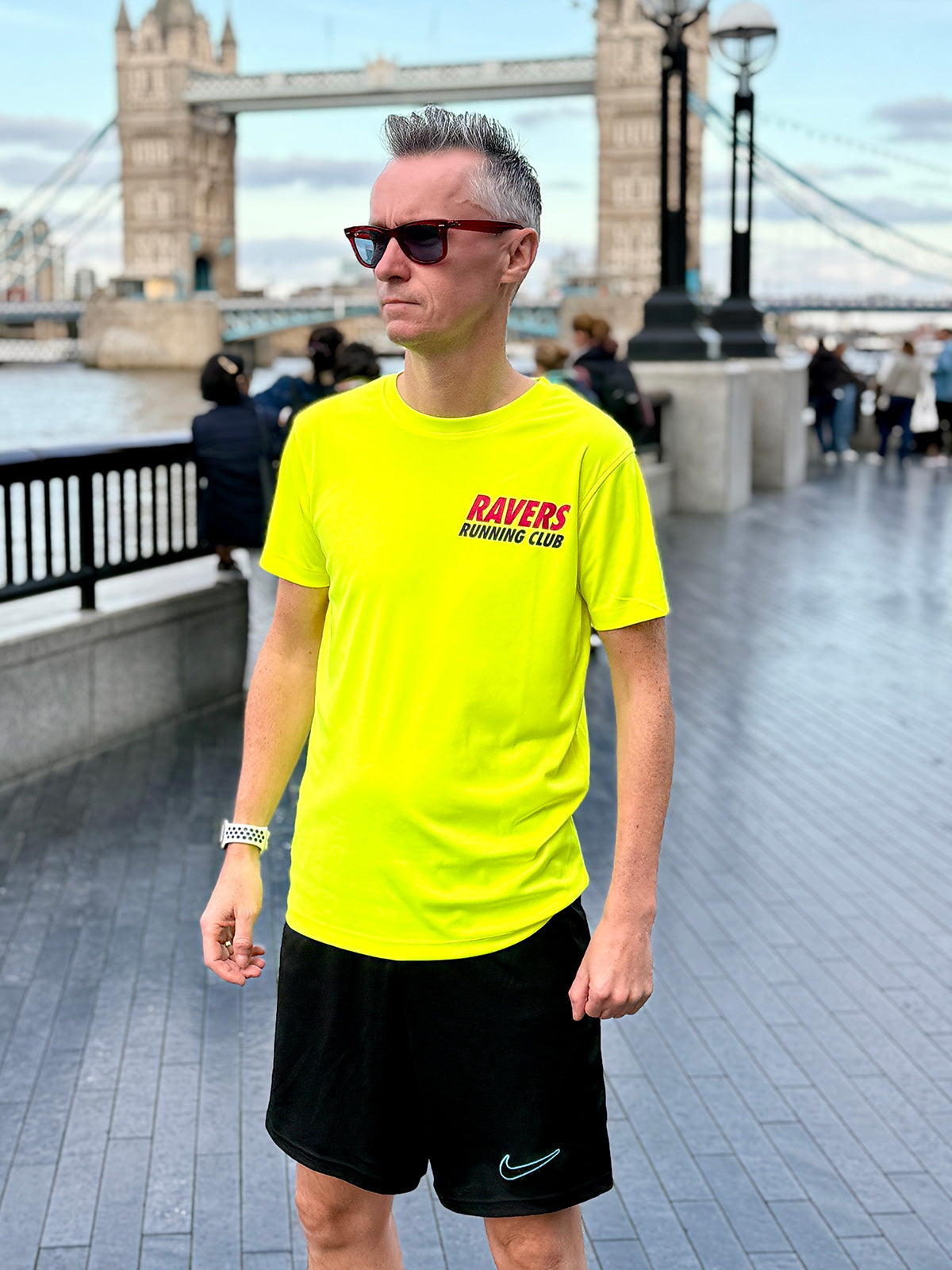 Neon Yellow Disco Ball Sports T Shirt