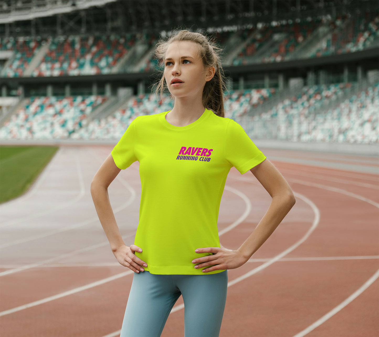 Neon Yellow Disco Ball Sports T Shirt