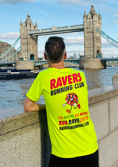 Neon Yellow Disco Ball Sports T Shirt