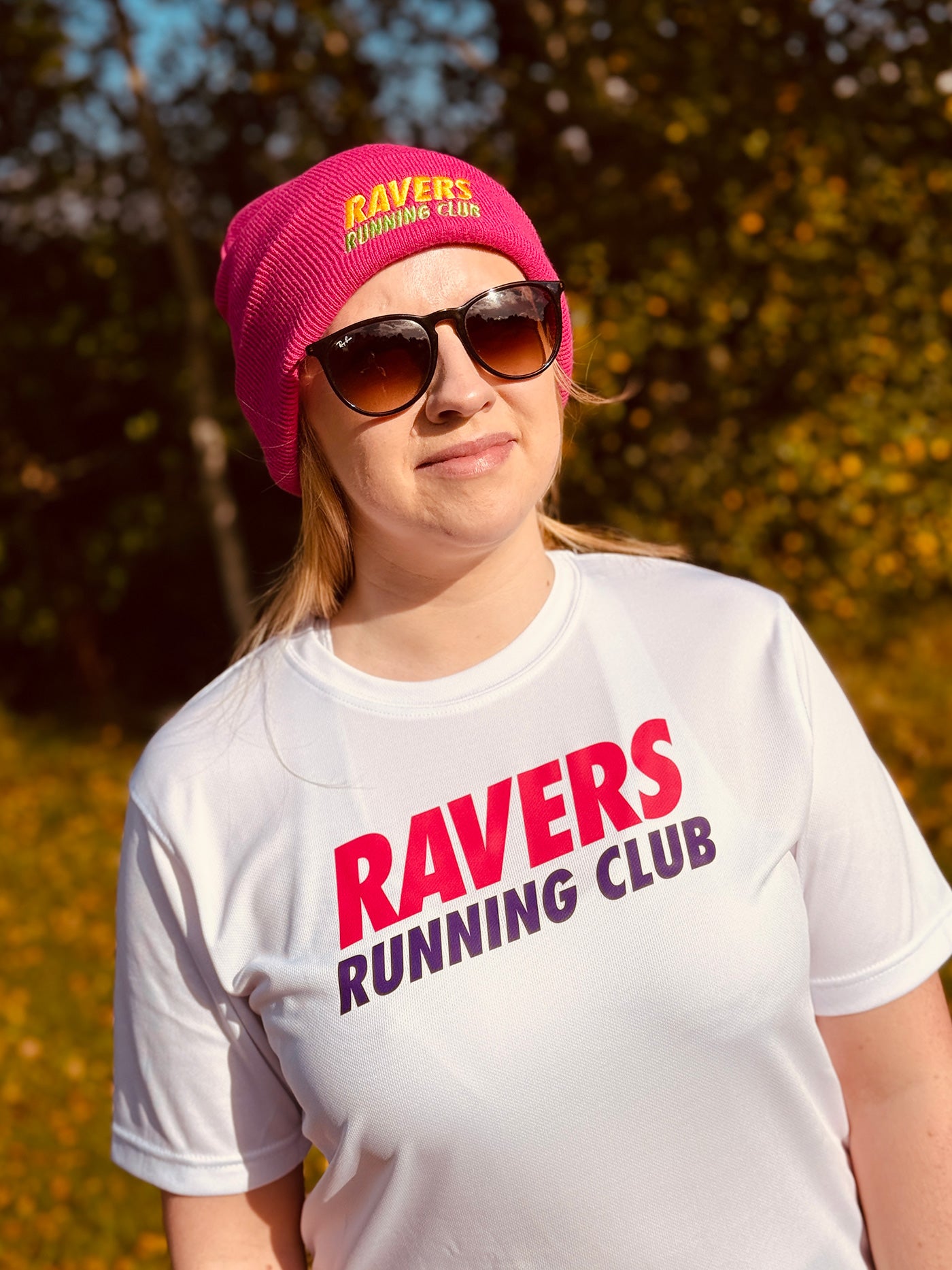White Run Rave Race Sports T Shirt (Unisex)