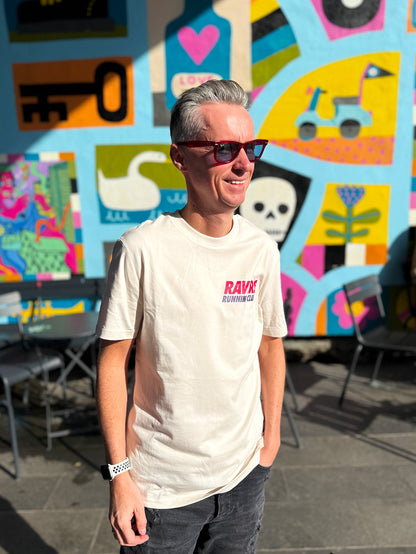 Vintage White Disco Ball Raving T Shirt (Unisex)